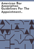 American_Bar_Association_guidelines_for_the_appointment_and_performance_of_defense_counsel_in_death_penalty_cases