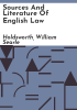 Sources_and_literature_of_English_law