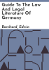 Guide_to_the_law_and_legal_literature_of_Germany