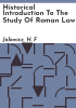 Historical_introduction_to_the_study_of_Roman_law