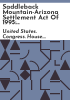 Saddleback_Mountain-Arizona_Settlement_Act_of_1995