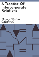 A_treatise_of_intercorporate_relations