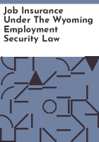 Job_insurance_under_the_Wyoming_Employment_Security_Law