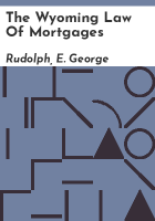 The_Wyoming_law_of_mortgages