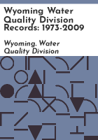 Wyoming_Water_Quality_Division_records