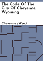 The_code_of_the_city_of_Cheyenne__Wyoming