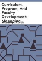 Curriculum__program__and_faculty_development