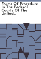 Forms_of_procedure_in_the_federal_courts_of_the_United_States