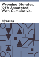 Wyoming_statutes__1957