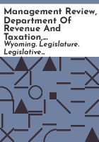 Management_review__Department_of_Revenue_and_Taxation__distribution_of_sales__use_and_gasoline_taxes