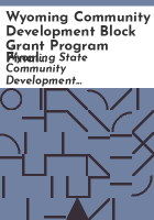 Wyoming_Community_Development_Block_Grant_Program_final_rules_and_regulations