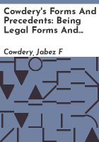 Cowdery_s_forms_and_precedents