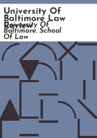 University_of_Baltimore_law_review