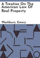 A_treatise_on_the_American_law_of_real_property