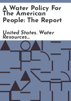 A_water_policy_for_the_American_people