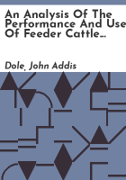 An_analysis_of_the_performance_and_uses_of_feeder_cattle_futures