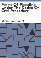 Forms_of_pleading_under_the_codes_of_civil_procedure
