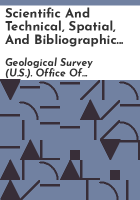 Scientific_and_technical__spatial__and_bibliographic_data_bases_of_the_U_S__Geological_survey