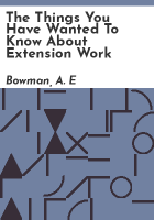 The_things_you_have_wanted_to_know_about_Extension_work