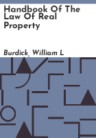 Handbook_of_the_law_of_real_property