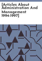 _Articles_about_administration_and_management_1994-1997_