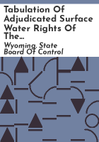 Tabulation_of_adjudicated_surface_water_rights_of_the_state_of_Wyoming